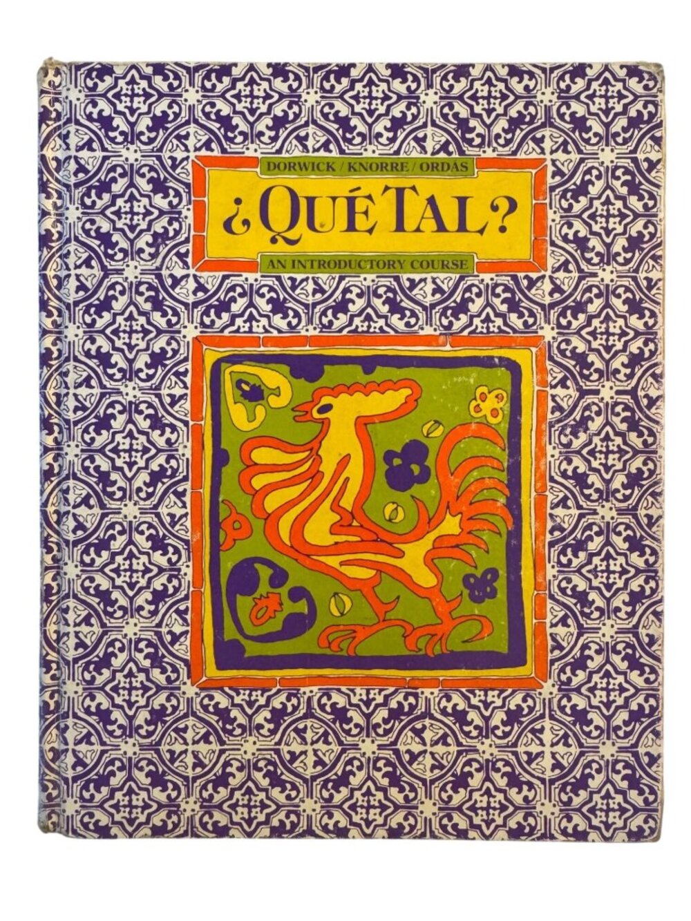 Vintage 1983 Que Tal An Introductory Course Hardcover Spanish Textbook ISBN 0394